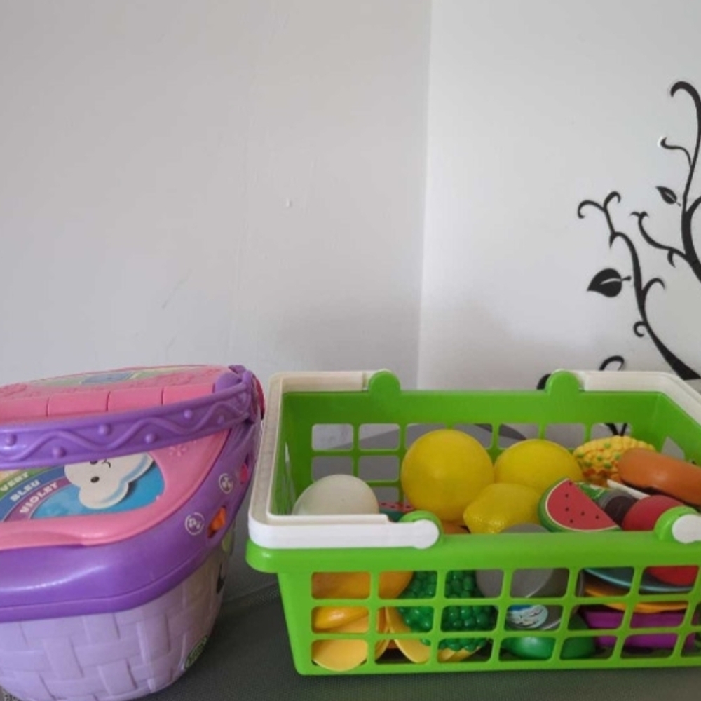 Colorful Toy Basket and Container Set